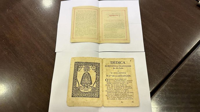 Donació de dos Programes de Festes històrics del 1741 i 1890 al Patronat del Misteri d'Elx