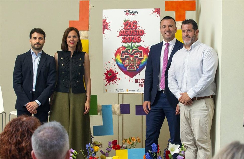 Presentación en la Diputación de Valencia de la edición 79 de La Tomatina de Buñol. Se celebrará el 26 de agosto de 2026 en esta localidad valenciana.