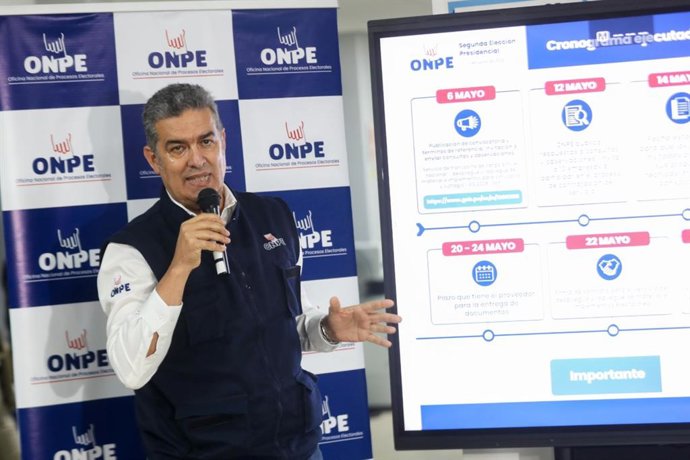 Perú.- Elecciones 2026: ONPE afirma que trabaja para garantizar transparencia en segunda vuelta