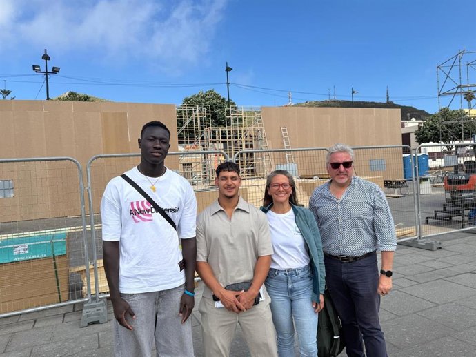 Personas migrantes que intervendrán en el acto de la plaza del Cristo de La Laguna