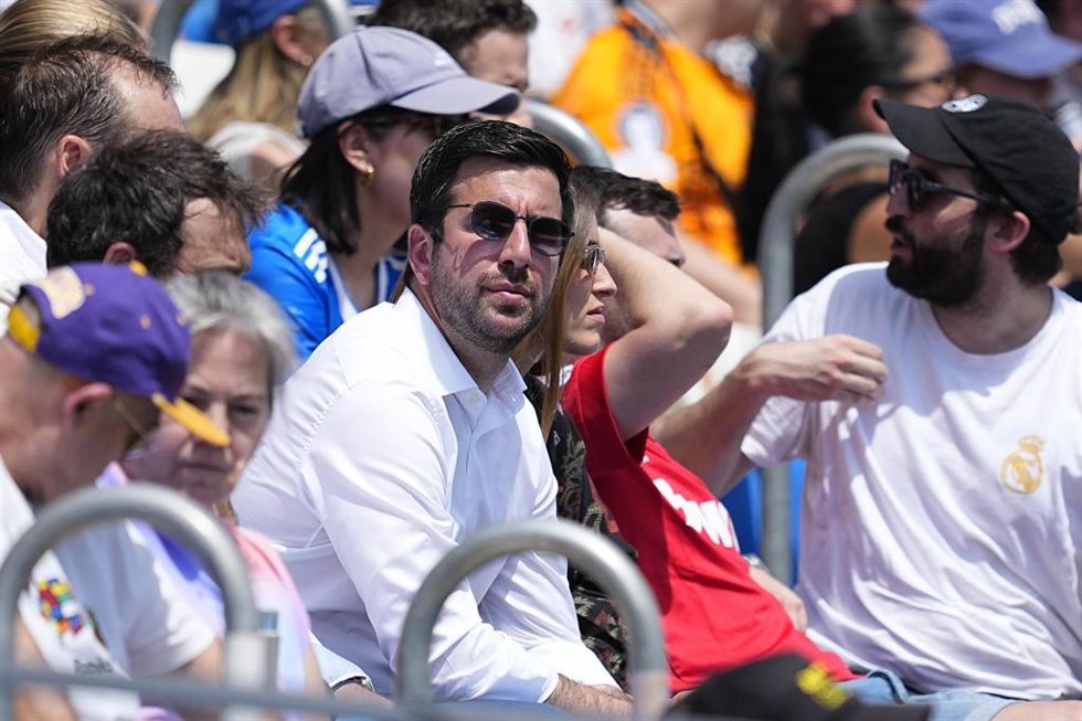 Enrique Riquelme is seen during the Spanish Women League, Liga F, football match played between Real Madrid and Granada CF at Alfredo Di Stefano stadium on May 31, 2026 in Valdebebas, Madrid, Spain.
