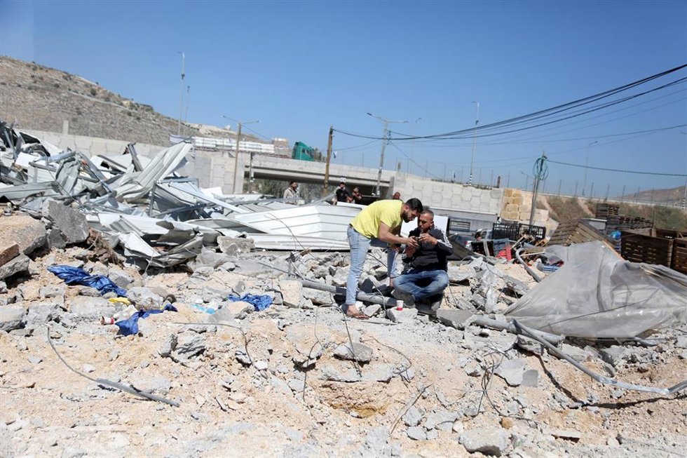 Estragos causados tras ataques israelíes contra Cisjordania. Imagen de archivo