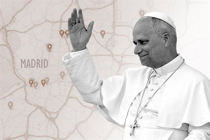 Visita del Papa a Madrid 2026: mapa del recorrido, agenda y actos confirmados del 6 al 9 de junio