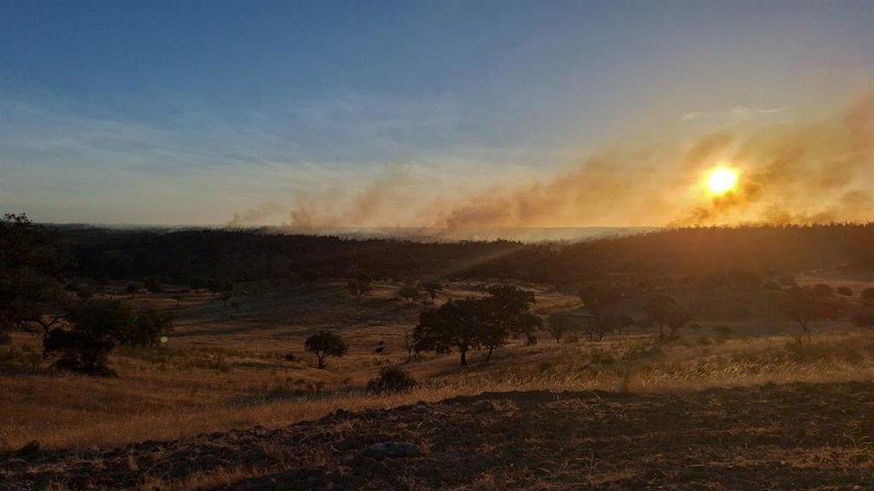 Incendio en Alosno (Huelva).
