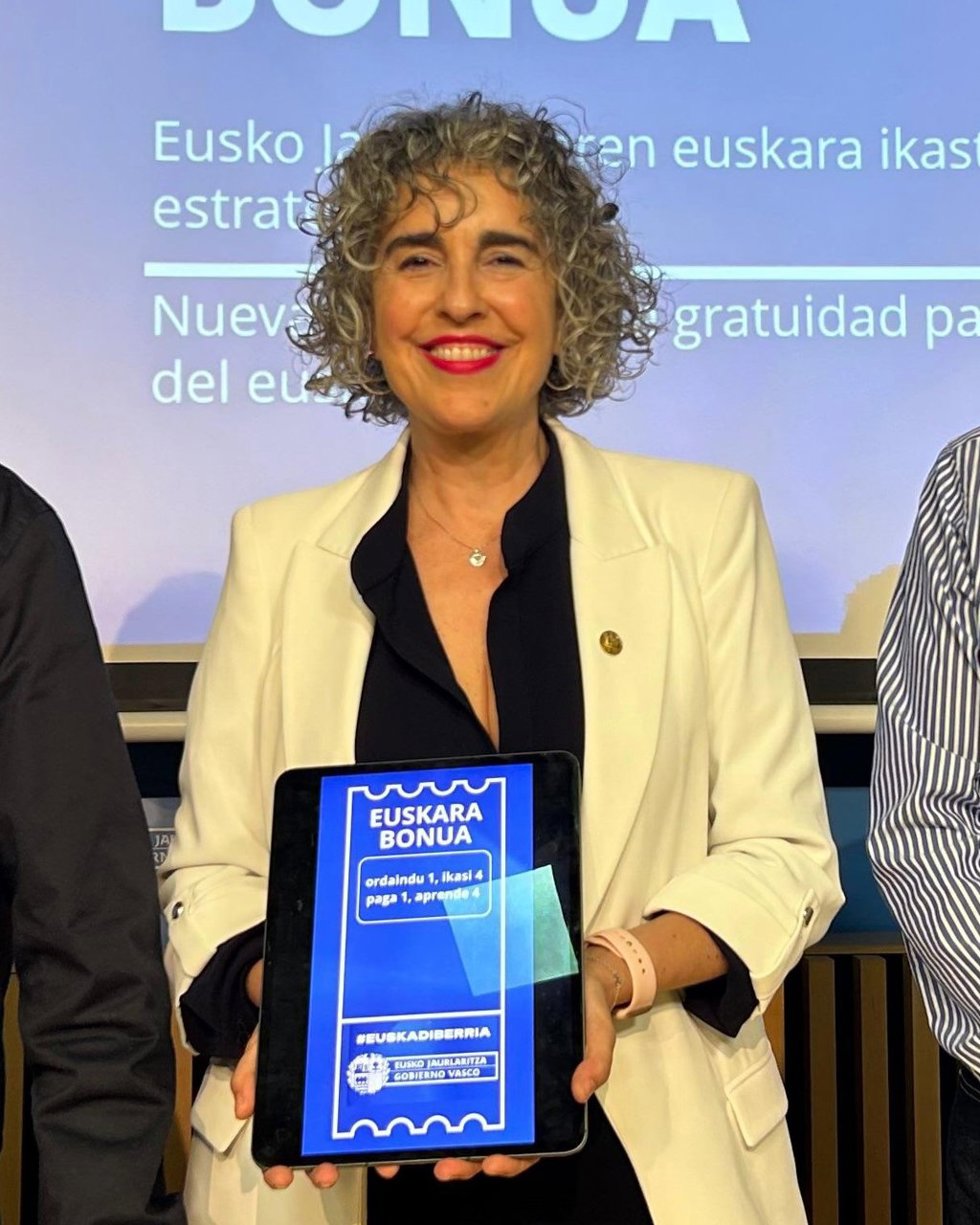 Archivo - La vicelehendakari y consejera de Consejera de Cultura y Política Lingüística, Ibone Bengoetxea.