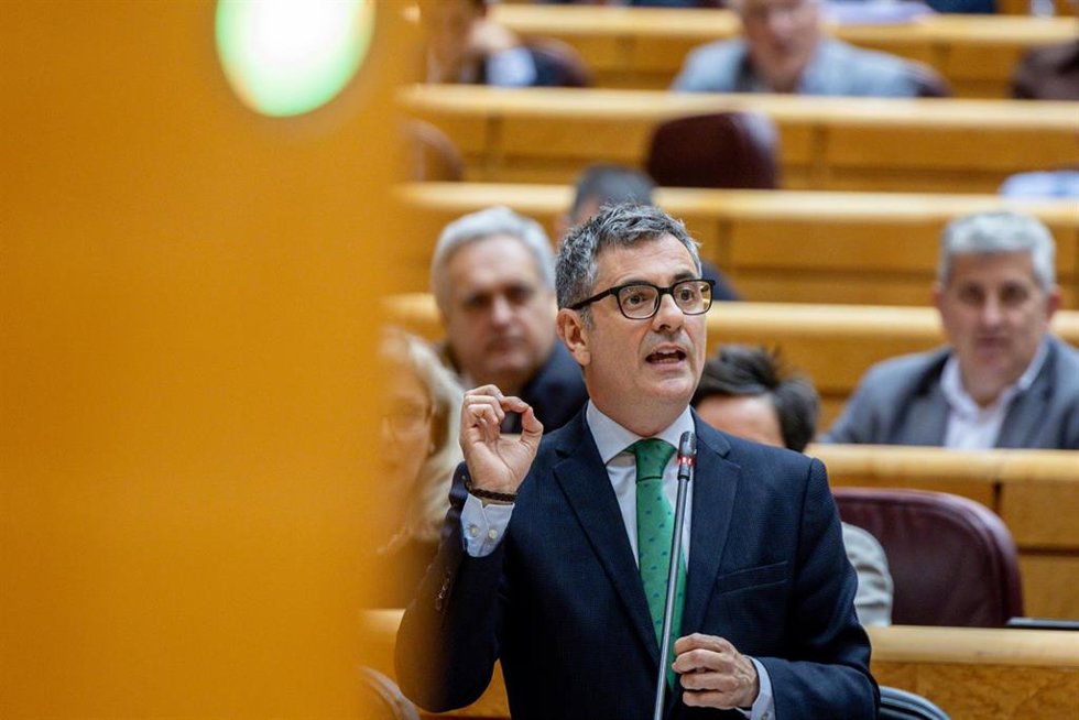 El ministro de la Presidencia, Justicia y Relaciones con las Cortes, Félix Bolaños.