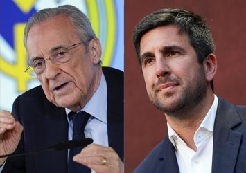 El presidente de ACS,  Florentino Pérez y  el consejero delegado de Cox Energy, Enrique Riquelme