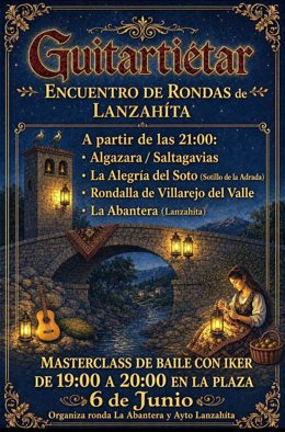 La música tradicional del Tiétar se da cita este sábado en Lanzahíta en el encuentro de rondas Guitartiétar 2026 .