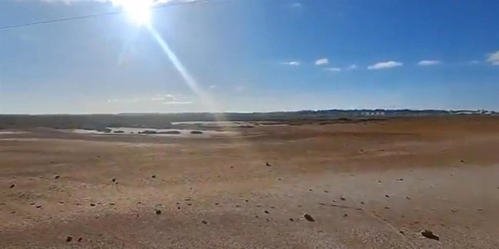 Zona del incendio en Marismas del Burro, ya sin fuego y sin humo.
