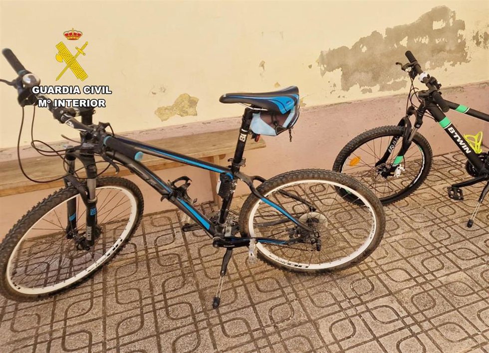 Bicicletas recuperadas en el marco de la operación