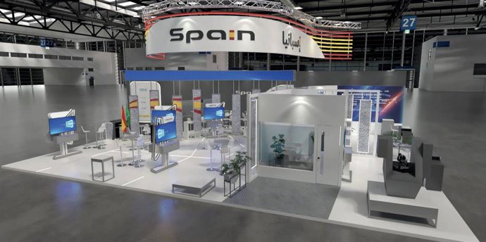 Pabellón de España en Eurosatory.