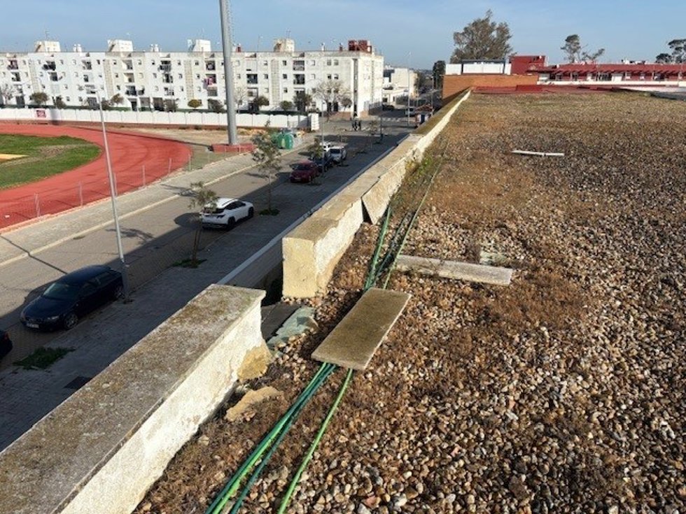 Obras en el IES Galeón de Isla Cristina (Huelva).