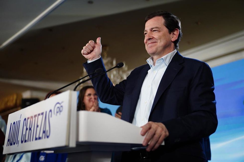 Seguimiento de la noche electoral del PP  con motivo de las elecciones en Castilla y León