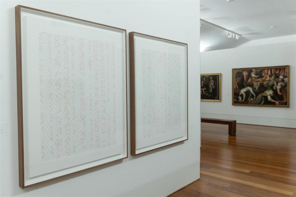 El 'Poema de números primos #40' de Esther Ferrer será la próxima Obra destacada en el museo San Telmo de San Sebastián