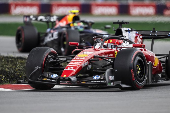 16 LECLERC Charles (mco), Scuderia Ferrari SF-26, ação durante o Grande Prêmio do Canadá de Fórmula 1 de 2026, 5ª etapa do Campeonato Mundial de Fórmula 1 de 2026, de 22 a 24 de maio de 2026, no Circuito Gilles Villeneuve, em Montreal, Canadá - Foto: Char