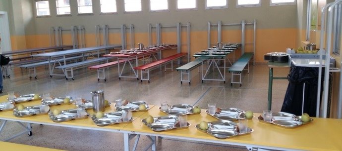 Archivo - Un comedor escolar de la Comunidad. 