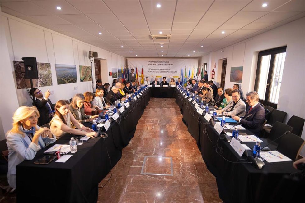 Celebración del V Foro Iberoamericano de Migración y Desarrollo, en La Rábida (Huelva).