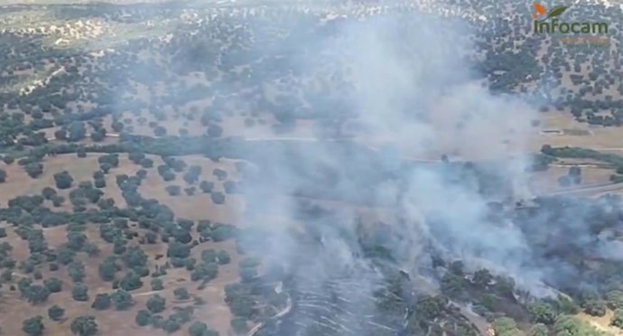 Incendio en Méntrida.