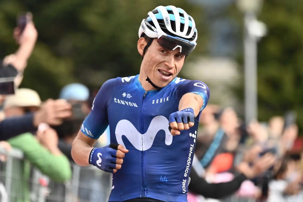 Archivo - Einer Rubio con Movistar en el Giro de Italia de 2023
