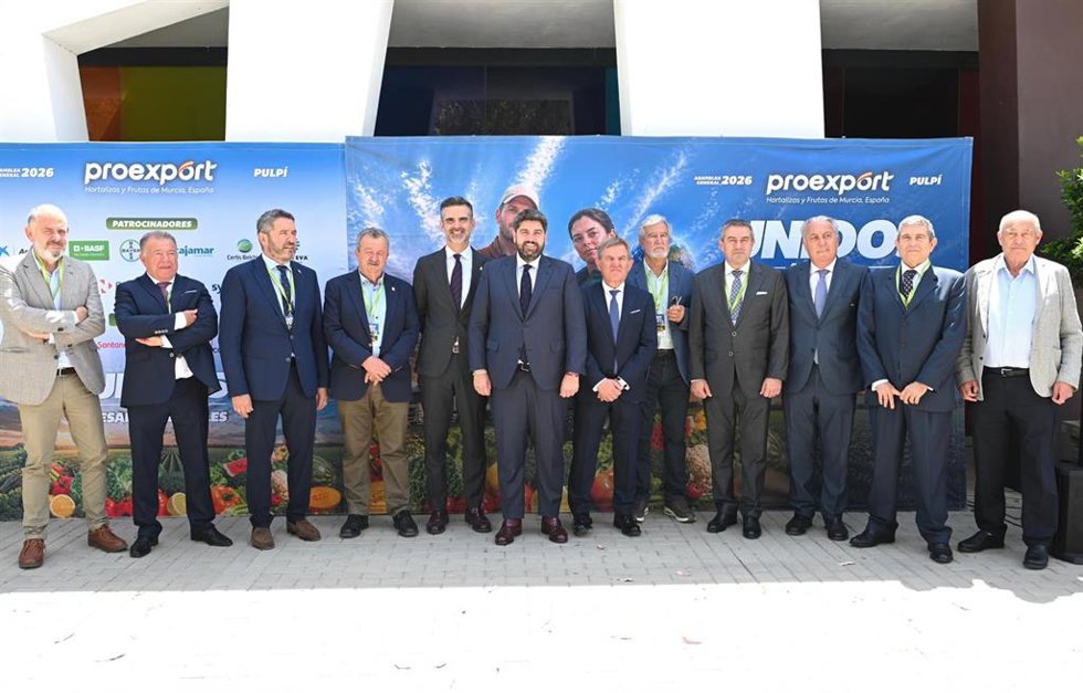 El Presidente De La Región De Murcia, Fernando López Miras, Clausuró Hoy La Asamblea General De La Asociación De Productores De Frutas Y Hortalizas De La Región De Murcia (Proexport).