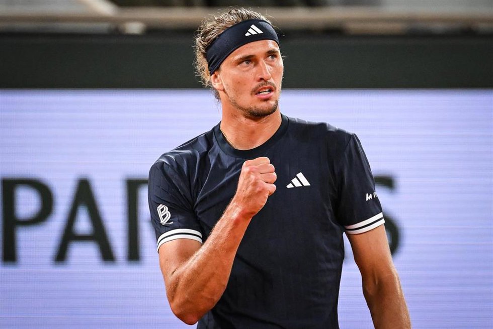 Alexander Zverev, durante un partido.