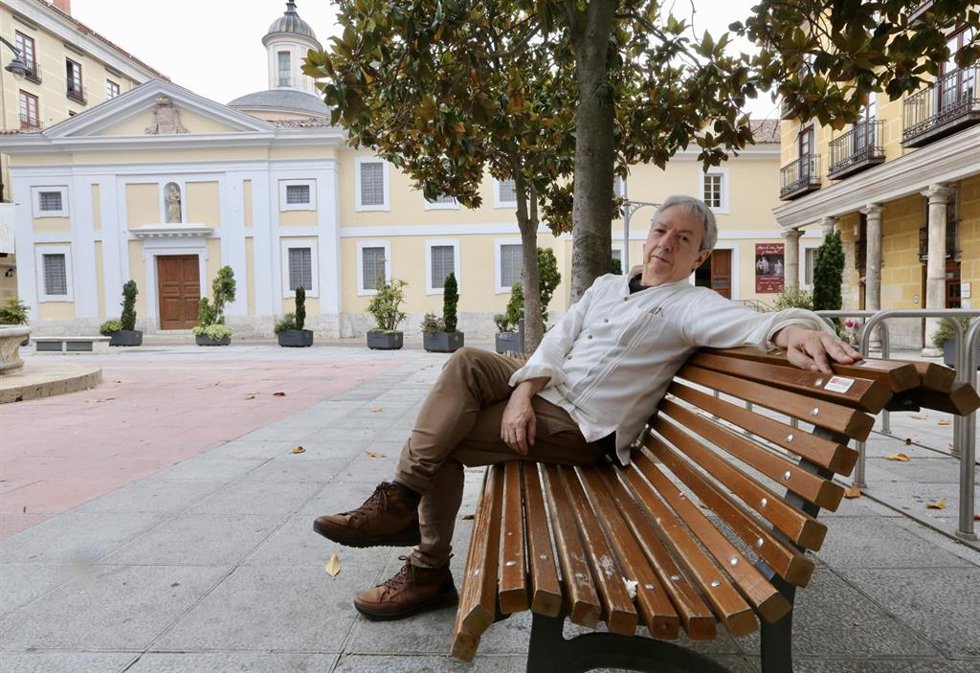 El escritor mexicano David Toscana, en Valladolid.