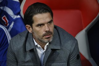Futbol, Universidad de Chile vs Deportes Concepcion. Fecha 14, Liga de Primera 2026. El entrenador de Universidad de Chile Fernando Gago es fotografiado durante el partido de la Liga de Primera contra Deportes Concepcion disputado en el estadio Nacional