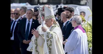 Visita del papa a Madrid 2026, en directo: Devoción en la misa en Cibeles con más de 1,2 millones de asistentes