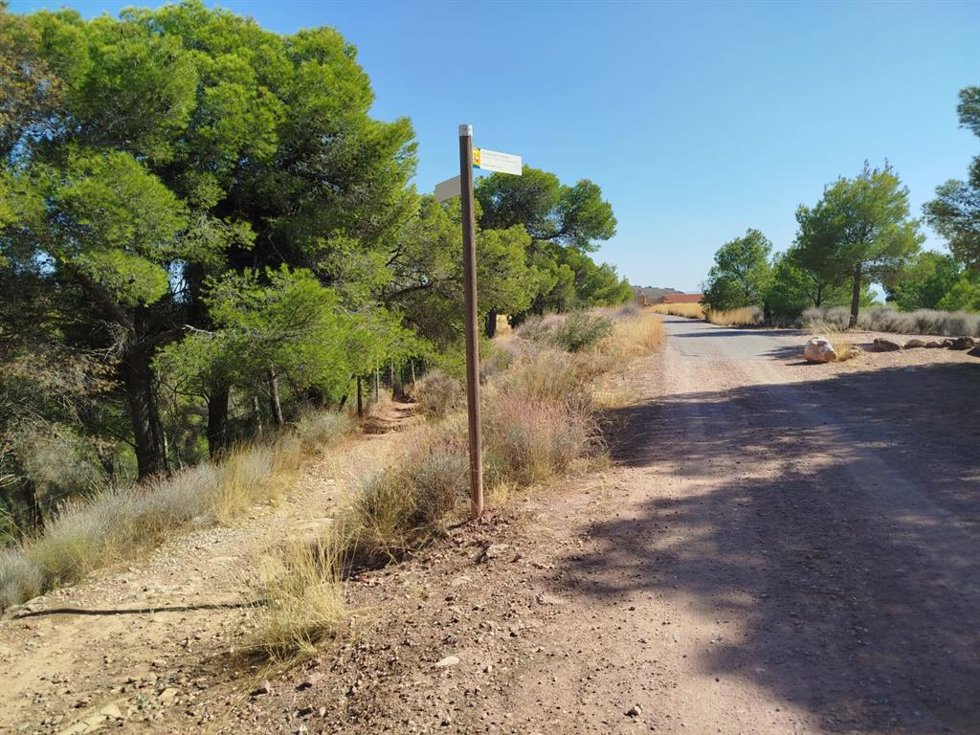 Senderos señalizados en Sierra Espuña.