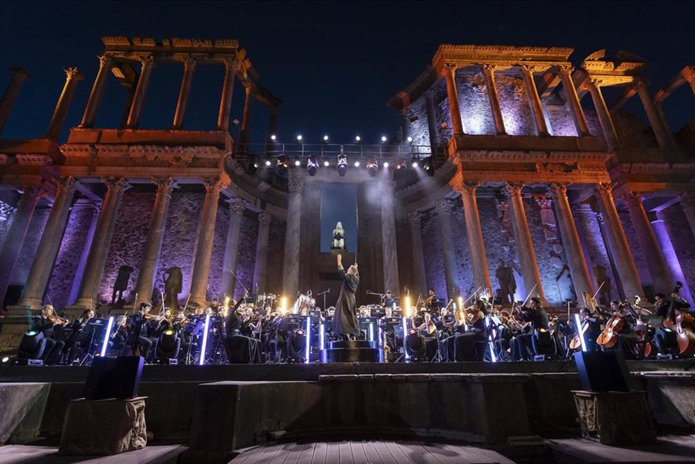 Concierto de la Film Symphony Orchestra en el Stone&Music Festival de Mérida, a 5 de junio de 2026.