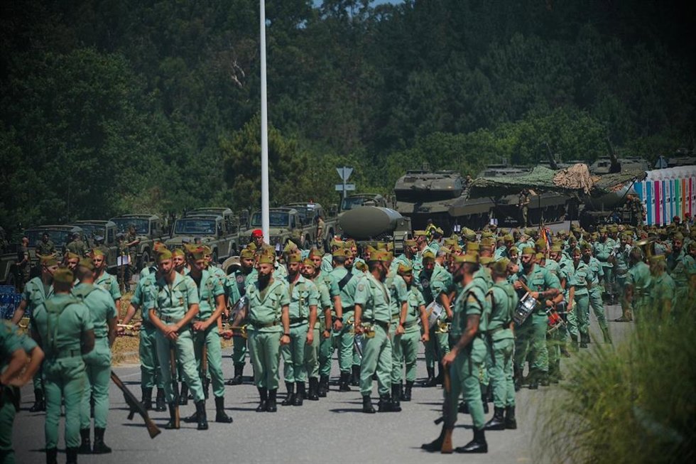 Legionarios de Melila durante los ensayos para el Difas 2026.