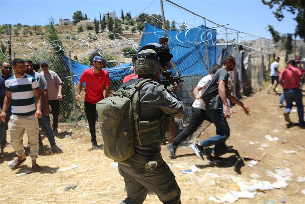 Militares israelíes en Cisjordania 