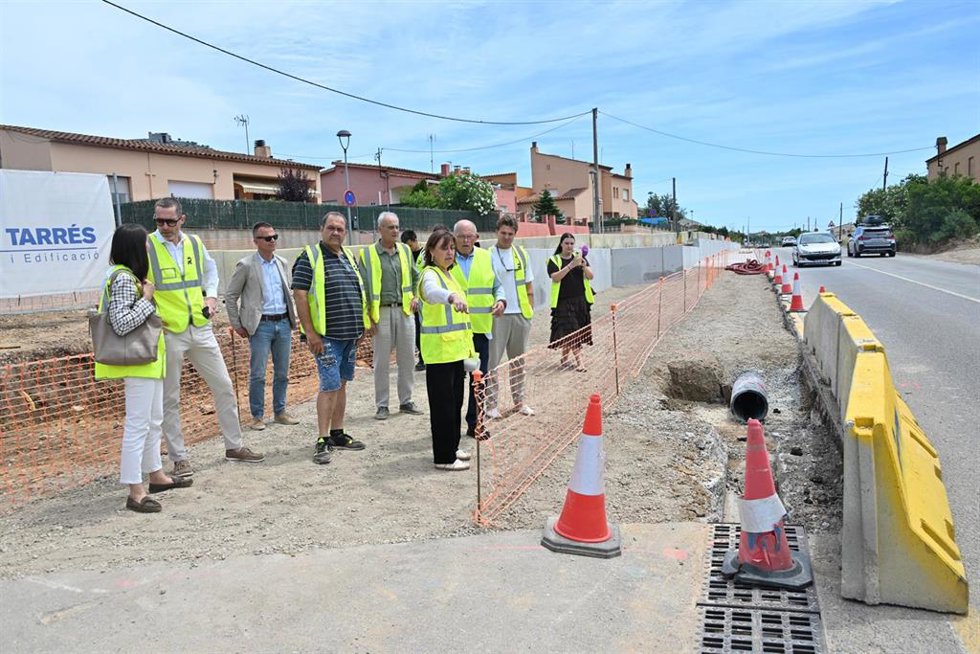 La consellera de Territorio, Vivienda y Transición Ecológica, Sílvia Paneque, visita las obras de Ullà (Girona)