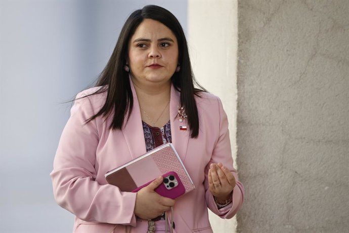 Santiago 18 de mayo 2026. La diputada del Partido Social Cristiano Sara Concha arriba     al palacio de Gobierno para participar en el Comite Politico Dragomir Yankovic/Aton Chile