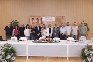 Actual Junta de Directiva de la FSMCV en la Alqueria Julià