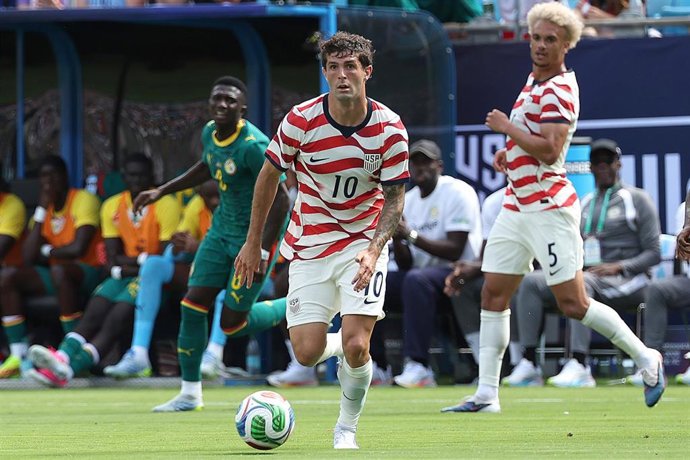 Christian Pulisic, en un partido con la selección estadounidense.