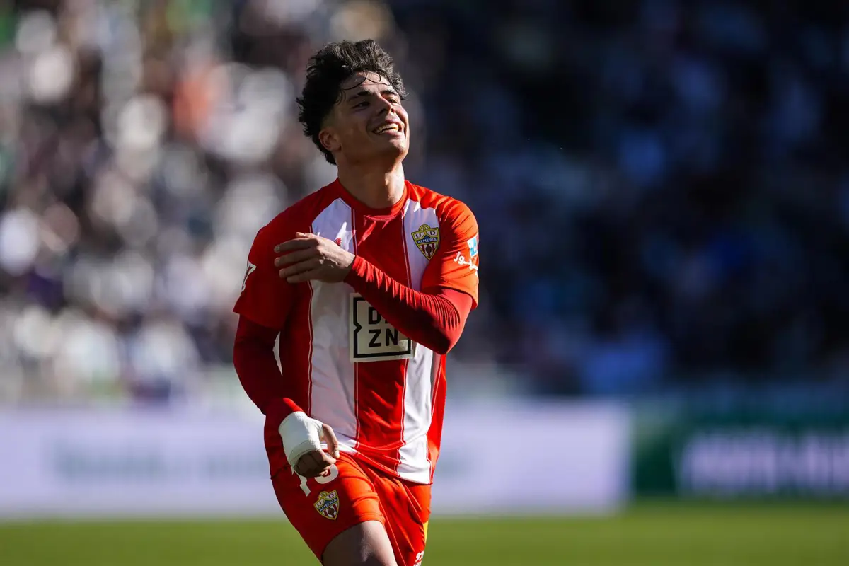 Archivo - Nico Melamed, en un partido con la UD Almería. - Joaquin Corchero / AFP7 / - Archivo