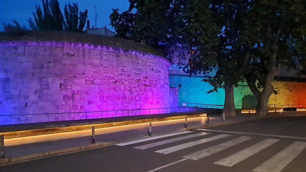 El Cubo del Revellín con la nueva iluminación