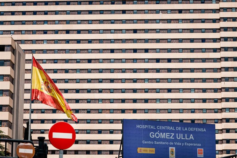 Fachada del Hospital Gómez Ulla, a 11 de mayo de 2026, en Madrid (España).