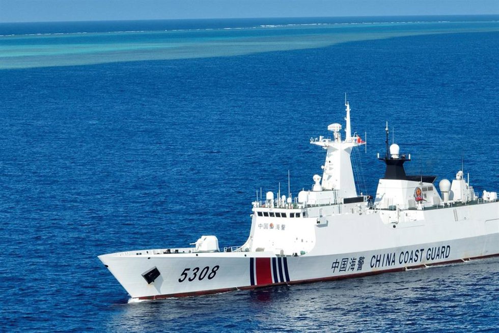 Archivo - Imagen del barco 'Sandu' de los Guardacostas de China 
