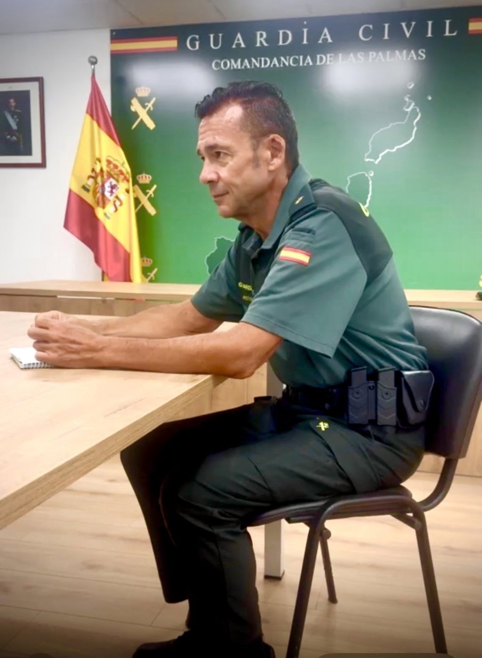 El comandante de la Guardia Civil en la Comandancia de Las Palmas José Ramón Martín
