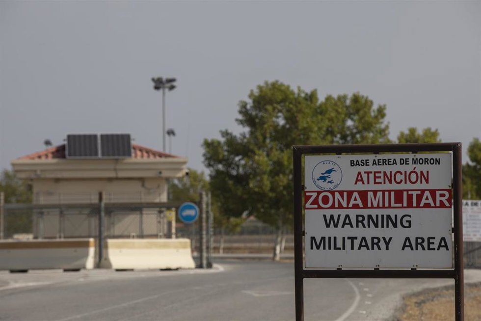 Archivo - Exterior de la base militar de Morón. A 23 de agosto de 2021. En Sevilla (Andalucia, España). 