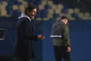 Futbol, Deportes Concepcion vs Coquimbo Unido Fase de grupos, Copa de la Liga 2026. El entrenador de Deportes Concepcion Fernando Diaz es fotografiado durante el partido de primera division contra Coquimbo Unido disputado en el estadio Ester Roa de