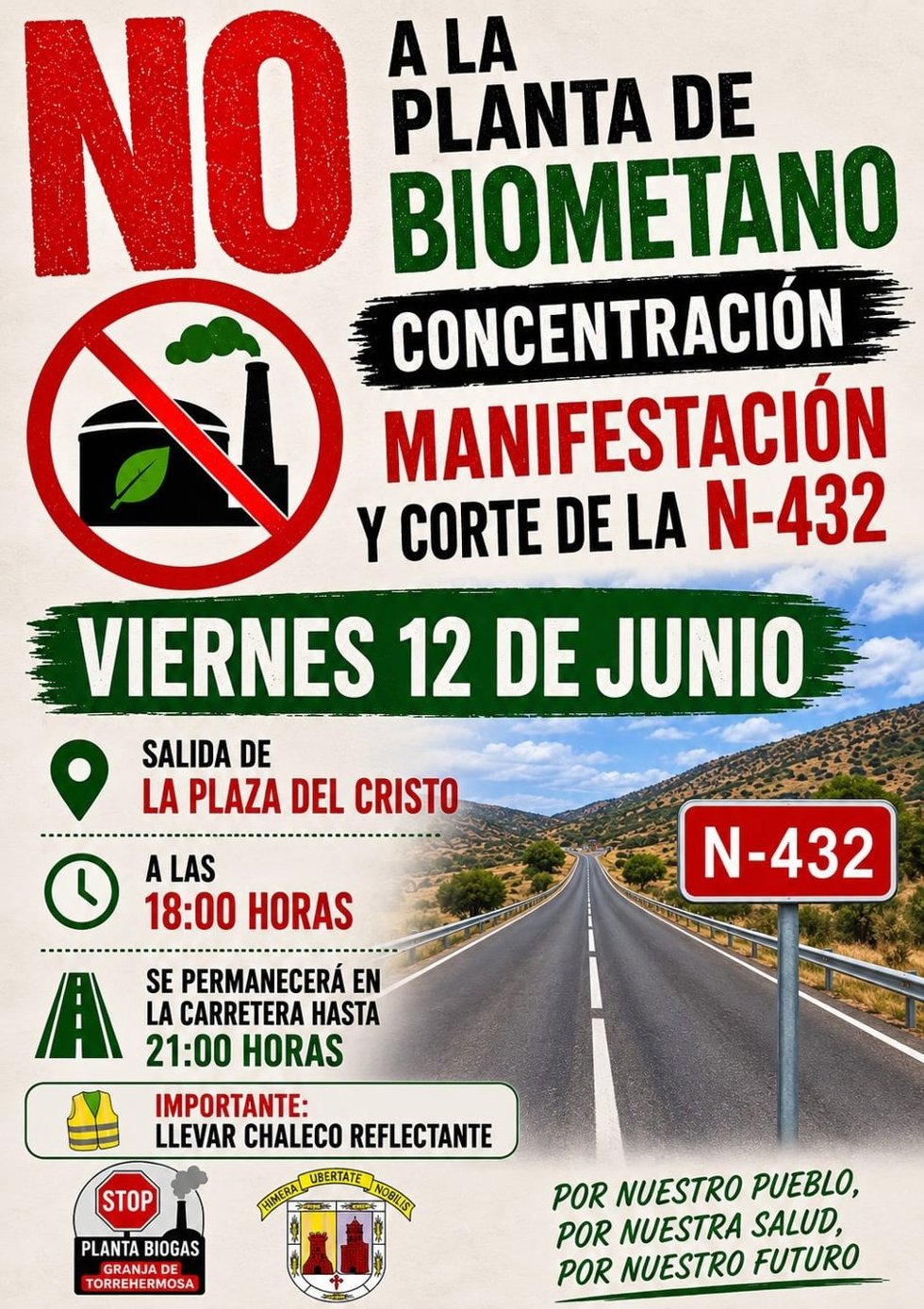 Concentración en Granja de Torrehermosa