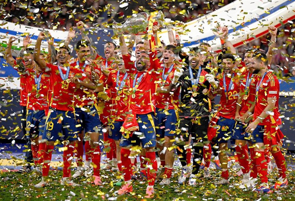 Archivo - La selección española celebra la conquista de la Eurocopa de 2024