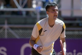 Tenis, Tomas Barrios vs Thiago Seyboth ATP 250 Buenos Aires 2026. El tenista chileno Tomas Barrios es fotografiado contra Thiago Seyboth de Brasil durante el ATP 250 en Buenos  Aires, Argentina. 10/02/2026 Mariano Garcia/ UNAR via Photosport  Tennis,
