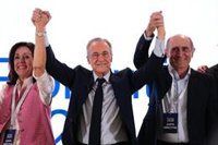 Florentino Pérez: "Aquí sigo, los socios me conocen, para defender al Real Madrid"