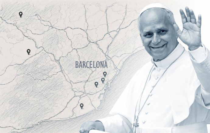 Visita del Papa a Barcelona 2026: mapa del recorrido, agenda y actos confirmados el 9 y 10 de junio