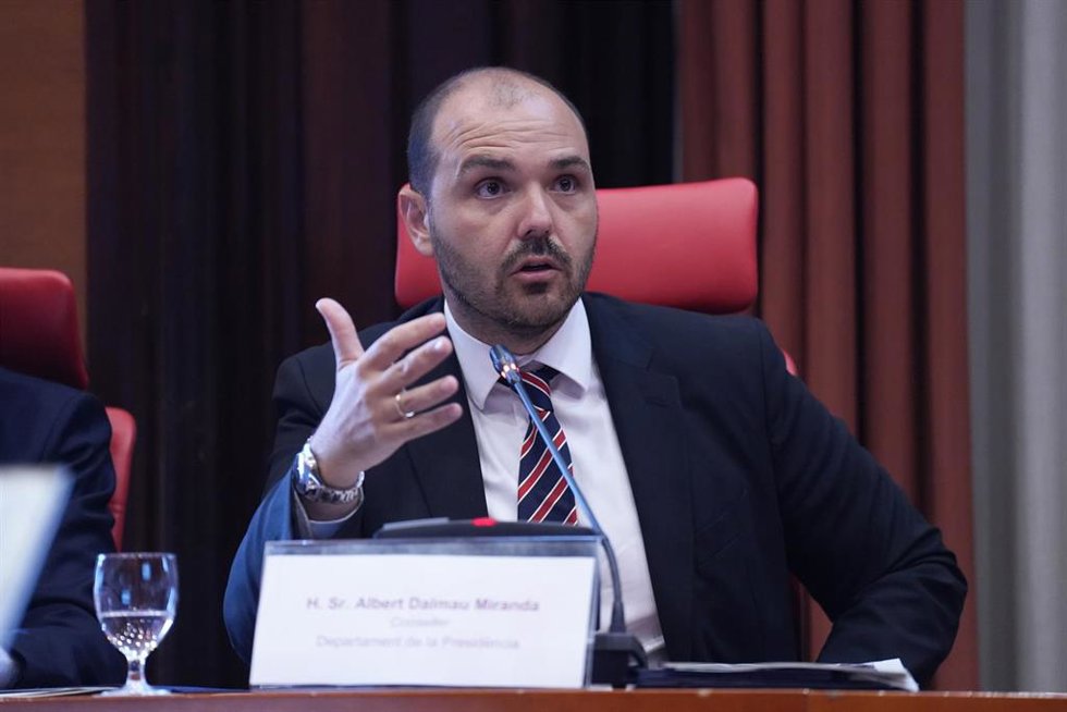 Archivo - El conseller de la Presidencia de la Generalitat, Albert Dalmau