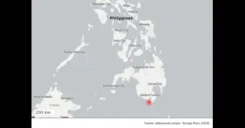 Registrat en el sud de Filipines un terratrèmol de magnitud 7.8 que provoca alertes de tsunami